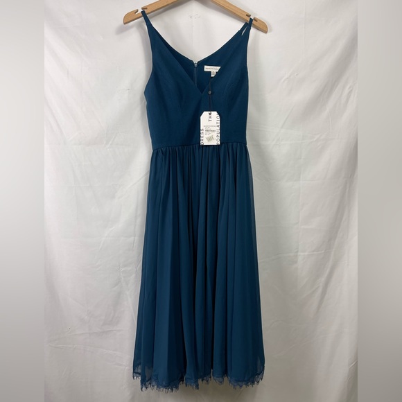 Dress the Population Alicia Dress - Peacock Blue - Picture 4 of 12